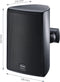 Magnat Icoon X 160 UNIVERSELE 2-WEG BUITENSPEAKERS Zwart (per paar)