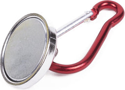 Magneet met Karabijnhaak - Karabiner - Musketon - Magnetisch - Magneet - 25 mm - 15 kg