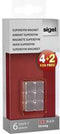 Magneet voor glasbord Sigel 10x10x10mm vernikkeld sterk 4+2 stuks