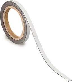 Magneetband, beschrijf-, wisbaar, 10 m x 10 mm x 1 mm