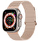 Magnetisch lederen bandje voor de Apple Watch Series 1-9 / SE / Ultra (2) - 42/44/45/49 mm - Beige