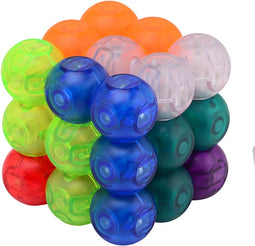 Magnetische puzzel kubus - 7 Puzzelstukjes - Speelgoed - 6 x 6 cm - Kunststof - multicolor