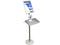 Magnetoplan Desinfecterend station met plexiglas vouwframes - 146.5x32.2x40cm (HXTXB) - zilver