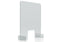 Magnetoplan hygiëne wandteller display - 70x85cm - door rijke 25x20 cm - transparant