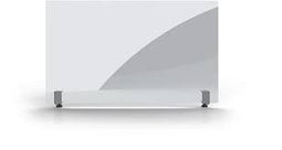Magnetoplan hygiëne wandteller display met beugels - 100x60cm - transparant - acryl