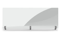 Magnetoplan hygiëne wandteller display met beugels - 160x60cm - transparant - acryl