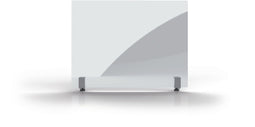 Magnetoplan hygiëne wandteller display met beugels - 80x60cm - transparant - acryl