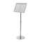 Magnetoplan Infod Display met vouwframe - DIN A3 -Hoogte -instelling 90-128,5cm - Transparant/zilver