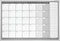 Magnetoplan Maandelijkse planner Plant Panel Cross-Format-92x62.5cm(BXH) 7-daagse week
