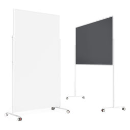 Magnetoplan -ontwerp whiteboard variopin - met 4 rollen - 100x180cm (bxh)