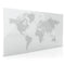 Magnetoplan ontwerpglas magnetisch paneel glazen bord met wereldkaart - 100x150 cm - zwart - glas