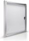 Magnetoplan Outer Showcase CC - 6xdin A4 - 79x90x6.5cm (HXBXT) - Metalen achterwand Wit - Zilver