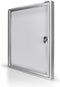 Magnetoplan Outer Showcase CC - 6xdin A4 - 79x90x6.5cm (HXBXT) - Metalen achterwand Wit - Zilver