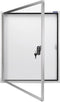 Magnetoplan Outer Showcase CC - 6xdin A4 - 79x90x6.5cm (HXBXT) - Metalen achterwand Wit - Zilver
