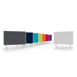 Magnetoplan Tafelscheiding Variopin - 80x50cm - 1 pagina whiteboard - 1 pagina vilt - Blauw
