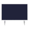 Magnetoplan Tafelscheiding Variopin - 80x50cm - 1 pagina whiteboard - 1 pagina vilt - Blauw