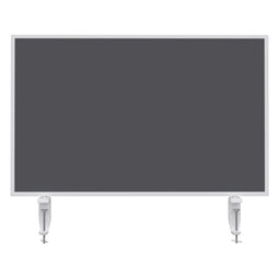 Magnetoplan Tafelscheiding Variopin - 80x50cm - 1 pagina whiteboard - 1 pagina vilt - grijs