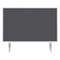 Magnetoplan Tafelscheiding Variopin - 80x50cm - 1 pagina whiteboard - 1 pagina vilt - grijs