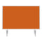 Magnetoplan Tafelscheiding Variopin - 80x50cm - 1 pagina whiteboard - 1 pagina vilt - Oranje
