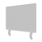 Magnetoplan Tafelscheiding Variopin - 80x50cm - 1 pagina whiteboard - 1 pagina vilt - Oranje