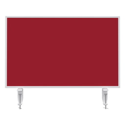 Magnetoplan Tafelscheiding Variopin - 80x50cm - 1 pagina whiteboard - 1 pagina vilt - rood