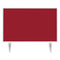 Magnetoplan Tafelscheiding Variopin - 80x50cm - 1 pagina whiteboard - 1 pagina vilt - rood