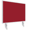Magnetoplan Tafelscheiding Variopin - 80x50cm - 1 pagina whiteboard - 1 pagina vilt - rood