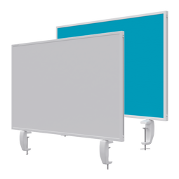Magnetoplan Tafelscheiding Variopin - 80x50cm - 1 pagina whiteboard - 1 pagina vilt - turquoise