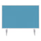Magnetoplan Tafelscheiding Variopin - 80x50cm - 1 pagina whiteboard - 1 pagina vilt - turquoise