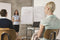 Magnetoplan Writing Surface Flipchart Deluxe Mobile - Roll - 68x106,5 cm (BXH) - Lichtgrijs