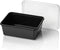 Magnetronbak, vershouddoos, prep meal, PP, 1000ml, 183 serie, zwart, incl. deksel, 25 stuks