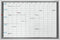Magnnetoplan maandelijkse planner Plantafel CC-92x62,5 cm (BXH) 7-daagse week aluminium frame