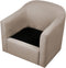 MAGNOR - Fauteuil - Taupe - Polyester
