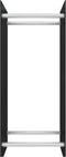 vidaXL - Haardhoutrek - 40x35x100 - cm - gehard - glas - zwart