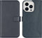 Selencia iPhone 14 Pro - Echt Lederen Bookcase - 3 Pashouders - Blauw