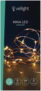 Maia LED, lichtslinger, 12 m, 120 leds, warmwit, koperdraad, voor binnen, 4.5 V