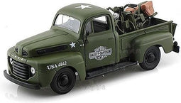 Maisto Ford F1 ´48 & Harley-Davidson WLA Flathead '42 1:24 Auto