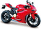 Maisto, miniatuurauto van de Ducati 1199 Panigale op Schaal 1/12, Rood