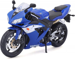 Maisto, miniatuurauto van de Yamaha YZF R1 Verminderd op Schaal 1/12, Blauw