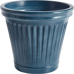 MAIZE - Bloempot - Blauw - ⌀ 43 cm - Steenmengsel