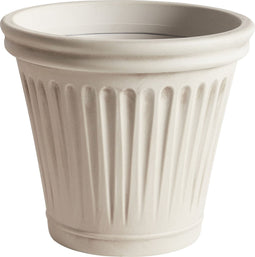 MAIZE - Bloempot - Lichtbeige - ⌀ 43 cm - Steenmengsel