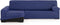Hoes voor chaise longue met lange armleuning links Eysa ULISES Blauw 170 x 110 x 310 cm