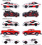 Majorette - Auto Toyota Racing - 5 stuks - Vanaf 3 jaar