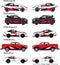 Majorette - Auto Toyota Racing - 5 stuks - Vanaf 3 jaar