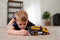 Majorette Grand Series - Volvo Truck Cementwagen - Metaal - Licht en Geluid - 19 cm - Speelgoedvoertuig