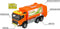 Majorette Grand Series - Volvo Truck Vuilniswagen - Metaal - Licht en Geluid - 18 cm - Speelgoedvoertuig