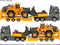 Majorette Grand Series - Volvo Truck + Wiellader - Constructie - Metaal - Licht en Geluid - 35 cm -Speelgoedvoertuig