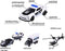 Majorette Police Auto's Giftpack, 4st.