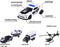 Majorette Police Auto's Giftpack, 4st.