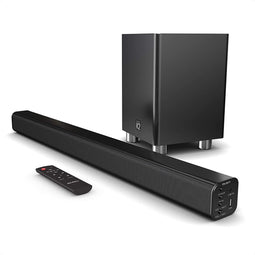 Majority K2 - Soundbar + Subwoofer - Zwart - HDMI ARC - Bluetooth - Optical - USB - 150W